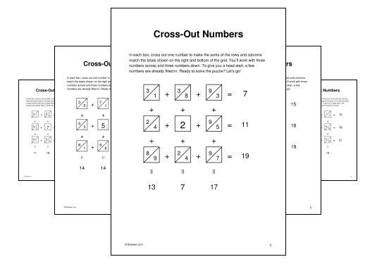 Cross-Out Numbers