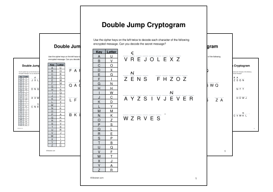 Double Jump Cryptogram