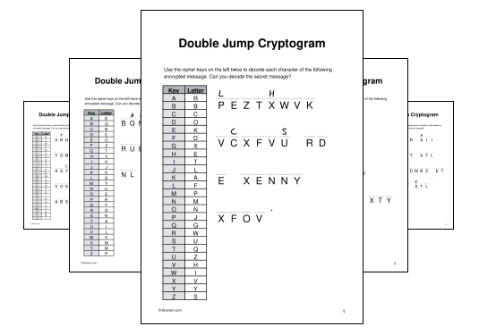 Double Jump Cryptogram