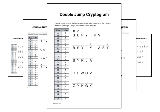 Double Jump Cryptogram