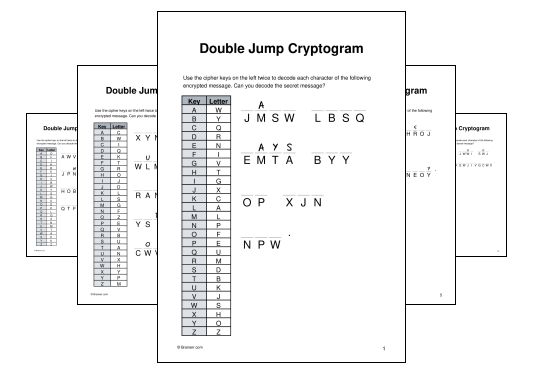 Double Jump Cryptogram