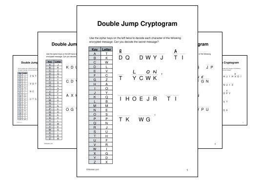 Double Jump Cryptogram