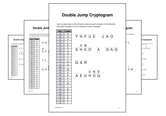 Double Jump Cryptogram