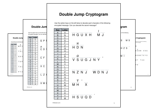 Double Jump Cryptogram