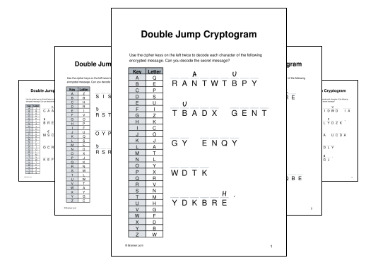 Double Jump Cryptogram