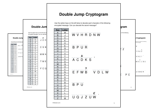 Double Jump Cryptogram