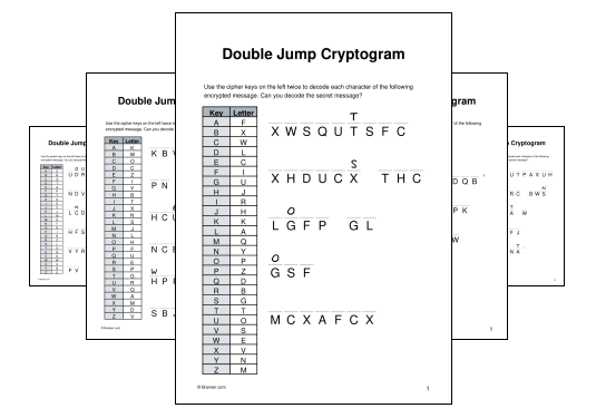 Double Jump Cryptogram