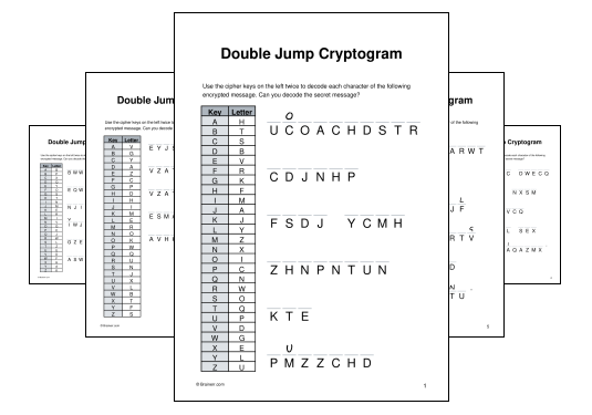 Double Jump Cryptogram