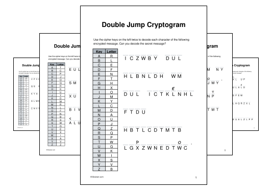 Double Jump Cryptogram