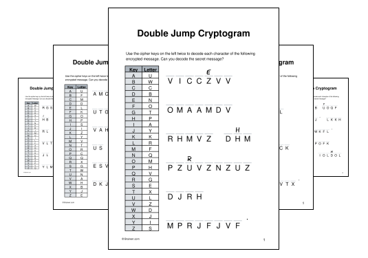 Double Jump Cryptogram