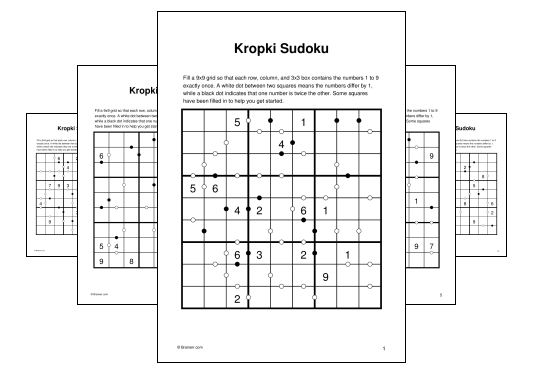 Kropki Sudoku