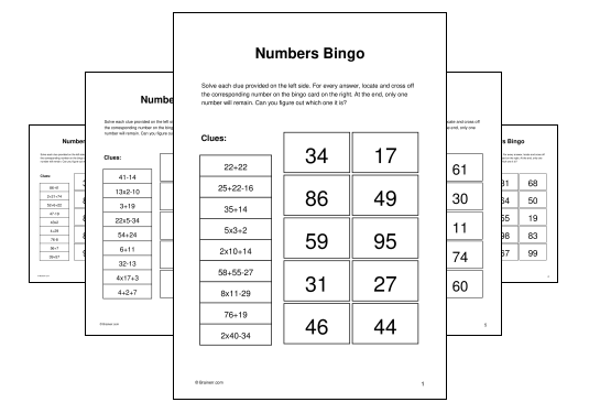 Numbers Bingo