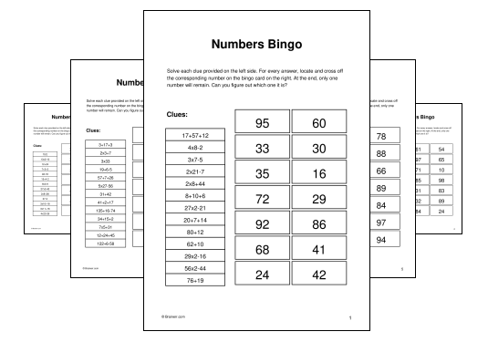 Numbers Bingo