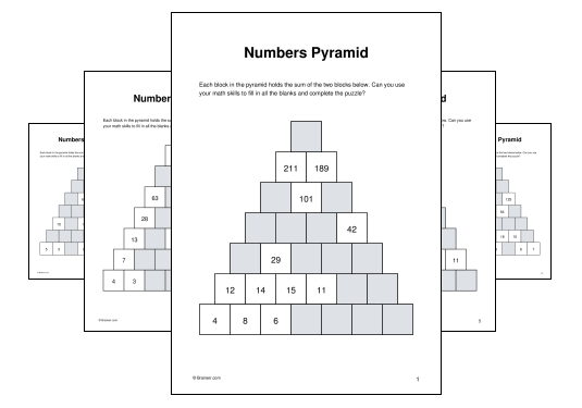 Numbers Pyramid