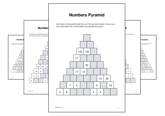 Numbers Pyramid