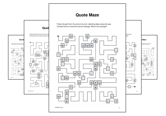 Quote Maze