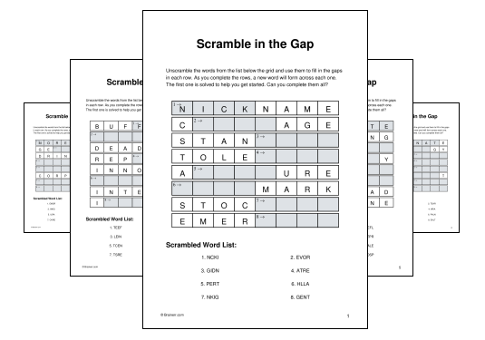 Scramble in the Gap