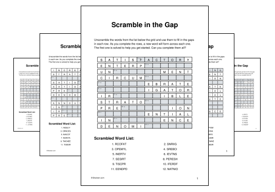 Scramble in the Gap