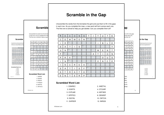 Scramble in the Gap