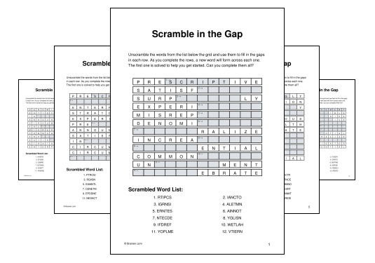 Scramble in the Gap