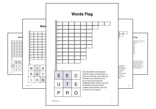 Words Flag