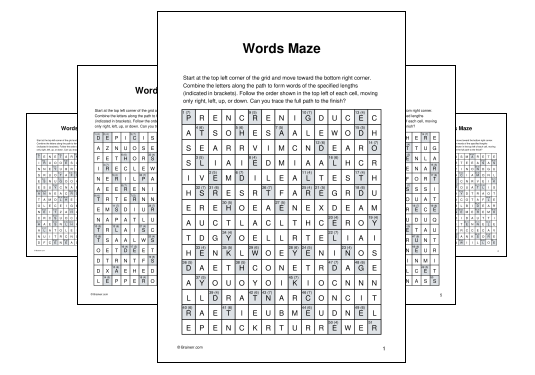 Words Maze