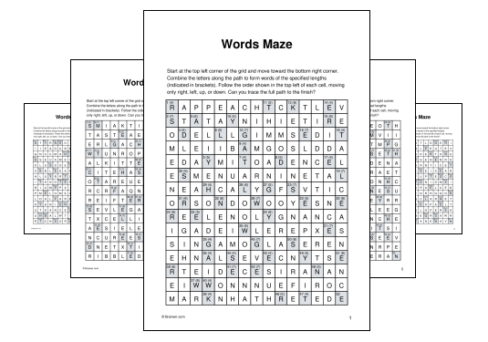 Words Maze