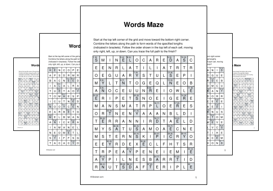 Words Maze