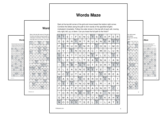 Words Maze